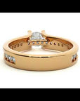 Inel De Logodnă Serene Pavé din Aur 14k cu Moissanite de 0.97 ct