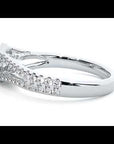 Inel de Logodnă Trio din Aur 14k cu Diamante Create în Laborator Halo Pavé de 0.87 ct