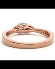 Inel De Logodnă Ode à la Rose Pavé din Aur 14k cu Diamante Create în Laborator de 0.84 ct