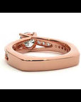 Inel de Logodnă din Aur 14k cu Diamante Create în Laborator Solitaire Etern Pavé de 1.77 ct