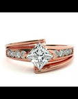 Inel De Logodnă Fantaisie Baroque din Aur 14k cu Moissanite de 0.77 ct