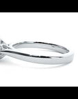 Inel de Logodnă din Aur 14k cu Moissanite Halo Solitaire de 0.54 ct