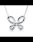 Lanț cu Pandantiv Fluture din Moissanite de 0.31 ct