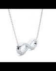 Lanț din Aur 14k cu Pandantiv Infinit Eternitate cu Diamante Naturale de 0.39 ct