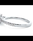 Inel de Logodnă Retro Pavé cu Diamante Create în Laborator de 0.46 ct