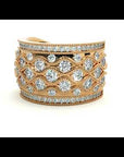Inel Regal Vintage din Aur 14k cu Moissanite de 1.73 ct