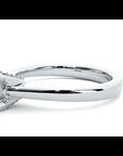 Inel de Logodnă Clasic cu Diamant Natural Tăietură Princess de 0.39 ct