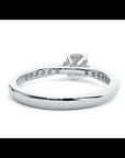 Inel De Logodnă Solitaire Pavé din Aur 14k cu Diamante Create în Laborator de 0.92 ct
