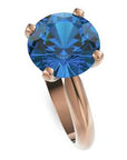 Inel de Logodnă Solitaire Heritage din Aur 14k cu Safir Creat în Laborator de 3 ct