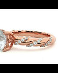 Inel de Logodnă din Aur 14k cu Diamante Create în Laborator Tăietură Rotund Brilliant de 1.78 ct