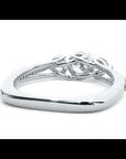 Inel de Logodnă Véronique din Aur 14k cu Trei Moissanite Pavè de 0.97 ct