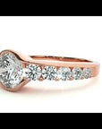 Inel De Logodnă Torrent de Vie din Aur 14k cu Moissanite de 1.69 ct