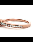 Inel De Logodnă Timeless Solitaire Pavé din Aur 14k cu Moissanite de 0.74 ct