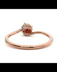 Inel De Logodnă Chantilly Pavé din Aur 14k cu Diamante Create în Laborator de 0.34 ct