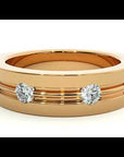 Verighetă cu Bandă De Diamante Create în Laborator de 0.56 ct