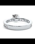 Inel de Logodnă din Aur 14k cu Moissanite Solitaire Etern Pavé de 0.97 ct