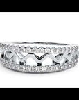 Inel Diademă cu Diamante Naturale în Montură Clasică de 0.30 ct