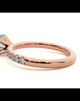 Inel de Logodnă Pavé din Aur 14k cu Diamante Naturale Brilliant de 0.56 ct