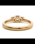 Inel de Logodnă Yvonne din Aur 14k cu Trei Moissanite de 0.88 ct