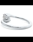 Inel De Logodnă Étoile Filante cu Diamante Naturale Pavé de 0.48 ct