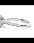 Inel de Logodnă Celestial din Aur 14k cu Moissanite Halo Pavé de 1.05 ct