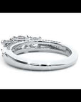 Inel de Logodnă Aurora din Aur 14k cu Trei Moissanite Pavè de 1.19 ct
