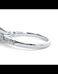 Inel De Logodnă Collier de Feuilles cu Diamante Create în Laborator Pavé de 1.02 ct