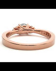 Inel De Logodnă Ode à la Rose Pavé din Aur 14k cu Diamante Naturale de 0.84 ct