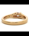 Inel de Logodnă Pavé din Aur 14k cu Diamante Create în Laborator Princess de 0.57 ct