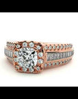 Inel Vintage Pavé cu Moissanite de 1.07 ct