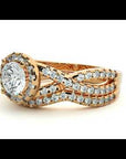 Inel de Logodnă Imperial din Aur 14k cu Moissanite de 1.04
