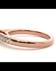 Inel de Logodnă cu Diamante Naturale Solitaire Etern Pavé de 0.42 ct