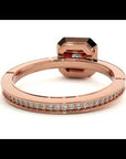 Inel de Logodnă din Aur 14k cu Diamante Create în Laborator Halo Etern în Crescendo de 0.78 ct