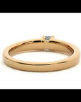 Inel de Logodnă Pavé din Aur 14k cu Moissanite Tăietură Princess de 0.61 ct