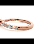Inel de Logodnă Pavé din Aur 14k cu Diamante Naturale Brilliant de 0.41 ct