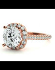 Inel de Logodnă Vintage Pavé din Aur 14k cu Diamante Naturale de 1.94 ct
