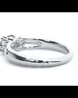 Inel de Logodnă Valérie din Aur 14k cu Trei Moissanite de 0.97 ct