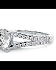 Inel de Logodnă din Aur 14k cu Moissanite Tăietură Rotund Brilliant de 1.66 ct