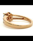 Inel de Logodnă din Aur 14k cu Diamante Naturale Halo Duo Etern Pavé de 0.77 ct