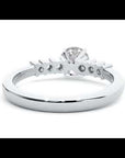 Inel de Logodnă din Aur 14k cu Diamante Create în Laborator Solitaire Etern Pavé de 0.87 ct
