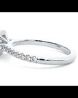 Inel de Logodnă Azure din Aur 14k cu Moissanite Halo Pavé de 0.72 ct