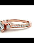 Inel de Logodnă din Aur 14k cu Diamante Create în Laborator Rotund Brilliant de 0.39 ct