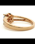 Inel de Logodnă din Aur 14k cu Moissanite Halo Duo Etern Pavé de 0.77 ct