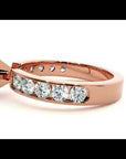 Inel de Logodnă din Aur 14k cu Diamante Naturale Solitaire Etern Pavé de 1.26 ct