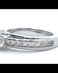 Inel de Logodnă cu Trei Diamante Naturale Pavè de 1.70 ct