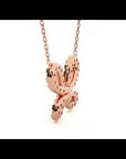 Lanț din Aur 14k cu Pandantiv Fluture din Diamante Create în Laborator de 0.31 ct