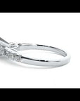 Inel De Logodnă Collier de Feuilles cu Diamante Naturale Pavé de 1.02 ct