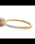 Inel De Logodnă Chantilly Pavé din Aur 14k cu Diamante Create în Laborator de 0.34 ct