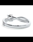 Inel De Logodnă Pyrénées Pavé din Aur 14k cu Diamante Create în Laborator de 0.93 ct