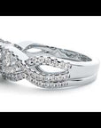 Inel Trésor Caché din Aur 14k cu Moissanite Pavè de 1.08 ct